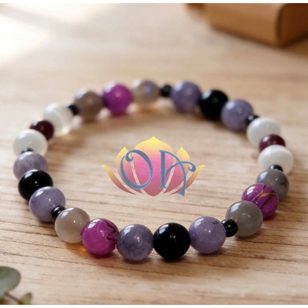 PULSEIRA ANCESTRAL COM TURMALINAS - METAMORFOSE VIOLETA